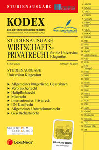 Vorderes Coverbild KODEX Wirtschaftsprivatrecht Klagenfurt 2024 - inkl. App