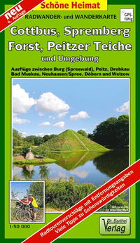 Vorderes Coverbild Radwander- und Wanderkarte Cottbus, Spremberg, Forst, Peitzer Teiche und Umgebung