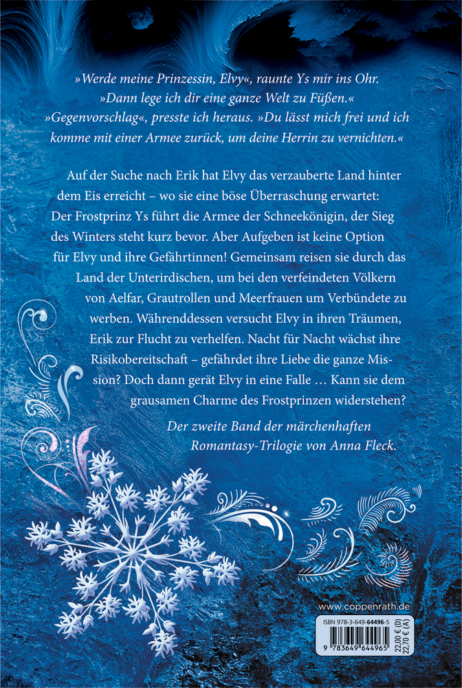 Rückseitencover Froststerne (Romantasy-Trilogie, Bd. 2)