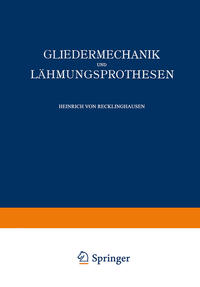 Vorderes Coverbild Gliedermechanik und Lähmungsprothesen
