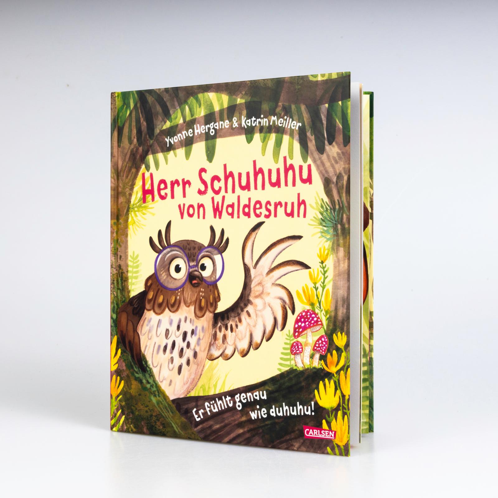 Beispielinhalt (Bild) Herr Schuhuhu von Waldesruh