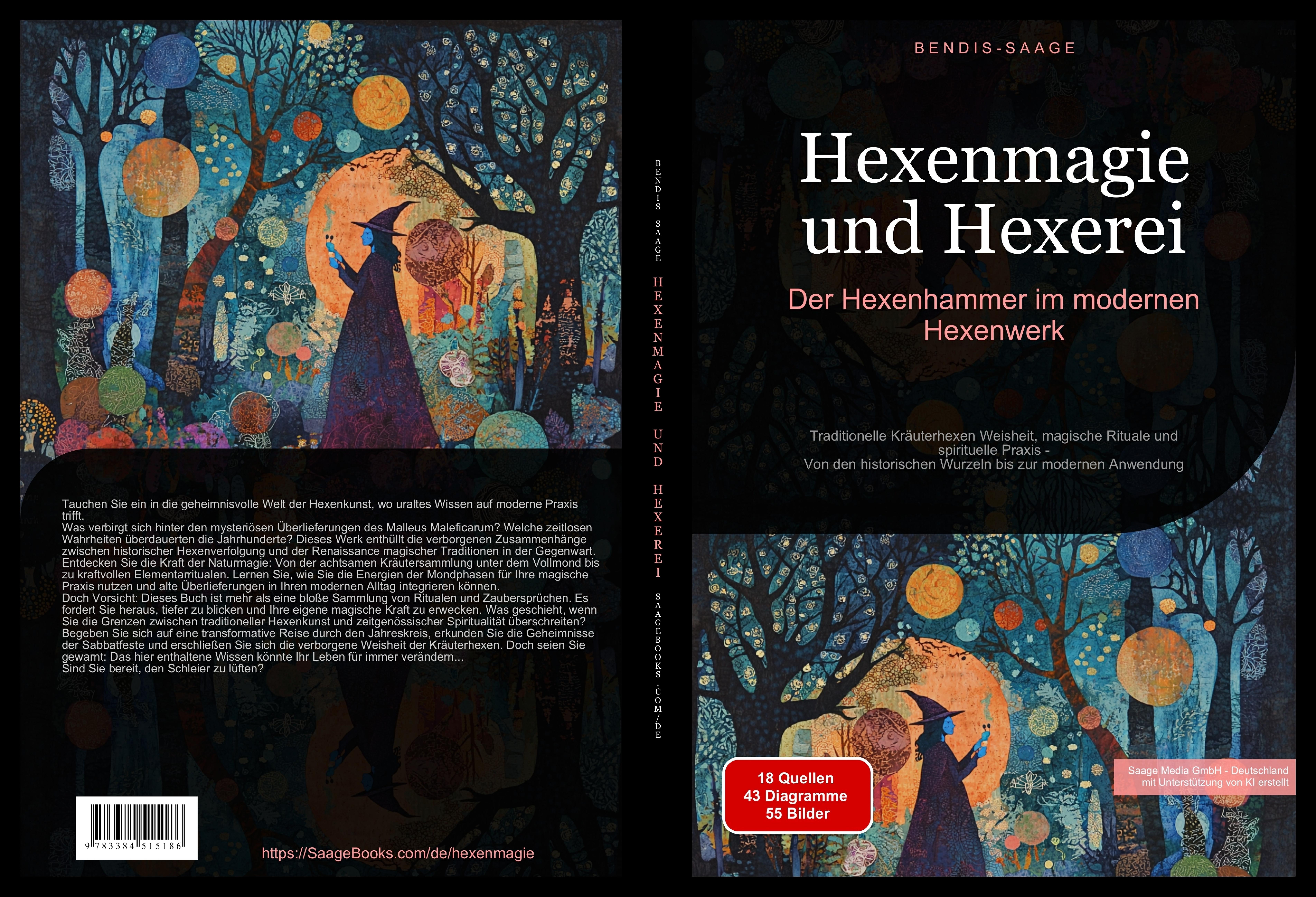 Gesamtes Coverbild Hexenmagie und Hexerei: Der Hexenhammer im modernen Hexenwerk