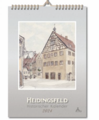 Vorderes Coverbild Historischer Kalender „Heidingsfeld 2024“