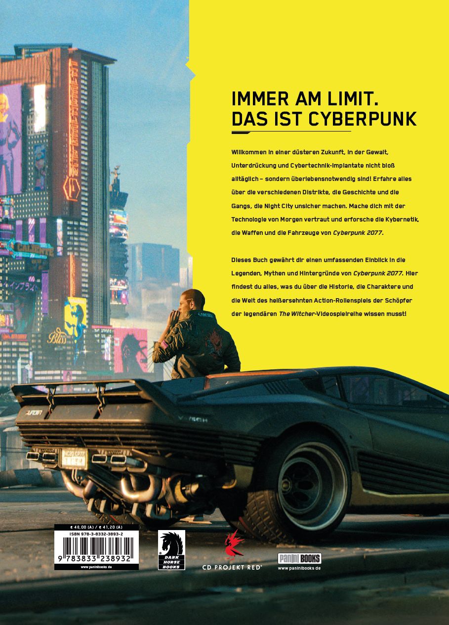 Rückseitencover Die Welt von Cyberpunk 2077