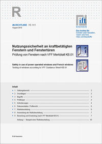 Vorderes Coverbild ift-Richtlinie Fe-11/1
