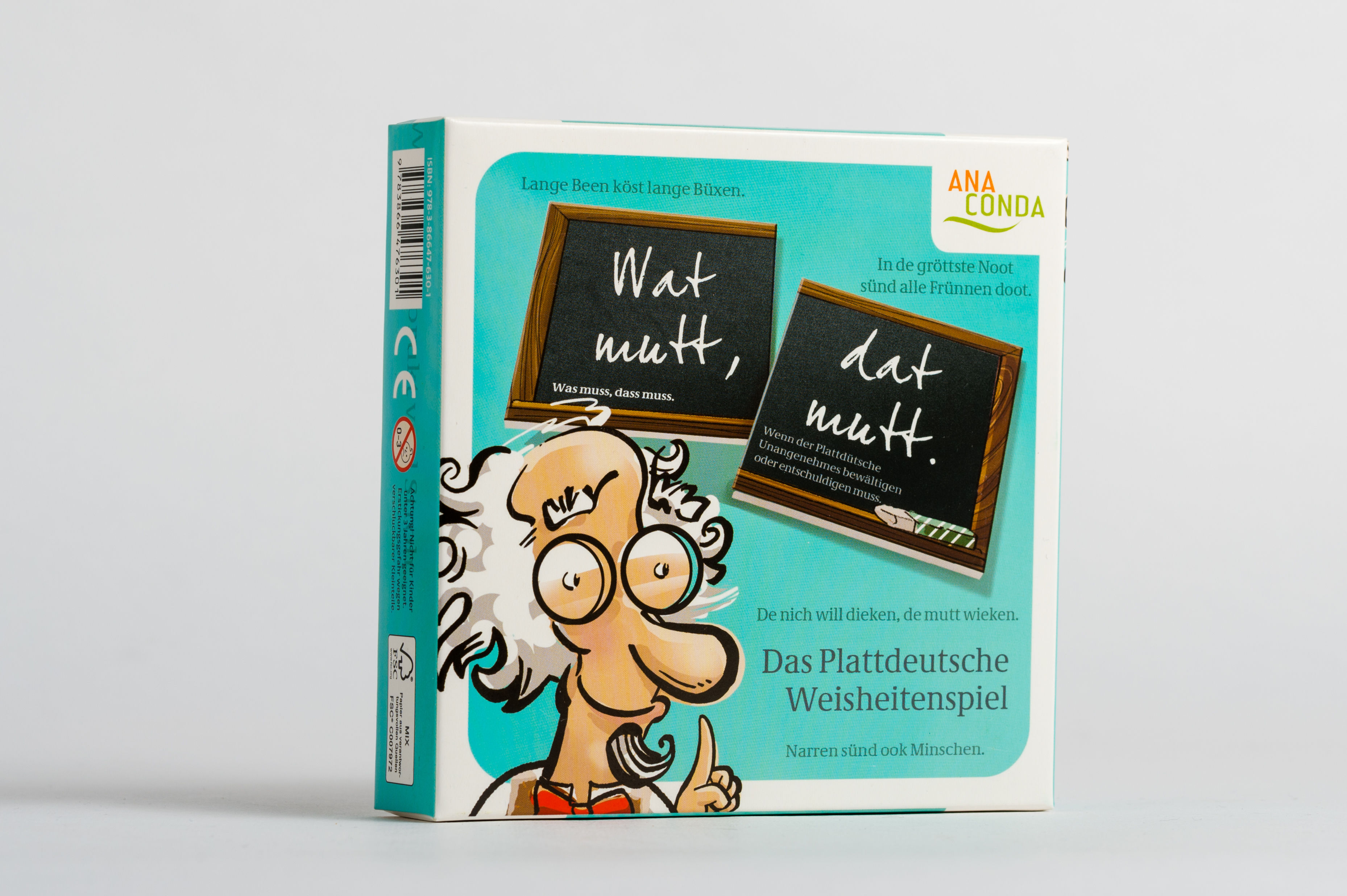 Beispielinhalt (Bild) Wat mutt, dat mutt - Das Plattdeutsche Weisheitenspiel