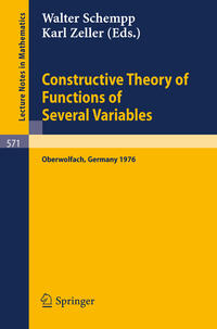 Vorderes Coverbild Constructive Theory of Functions of Several Variables