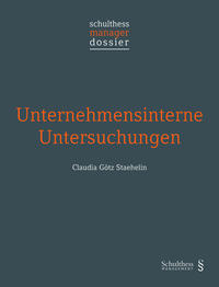 Vorderes Coverbild Unternehmensinterne Untersuchungen