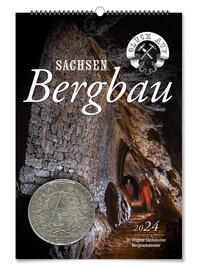 Vorderes Coverbild Bergbaukalender 2024: Bergbau Sachsen
