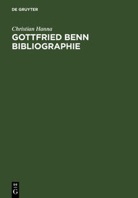 Vorderes Coverbild Gottfried Benn Bibliographie