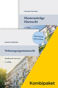 Vorderes Coverbild Kombipaket Musteranträge Mietrecht / Wohnungseigentumsrecht