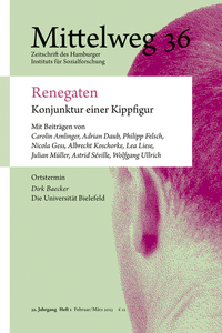 Vorderes Coverbild Renegaten. Konjunktur einer Kippfigur