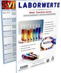 Vorderes Coverbild Laborwerte - extra kompakt & leicht verständlich - Faltkarte A6 - Patienten-Ratgeber & Fachliteratur