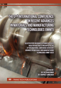 Vorderes Coverbild The 3rd International Conference on Recent Advances in Materials and Manufacturing Technologies (IMMT)