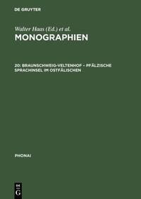 Vorderes Coverbild Braunschweig-Veltenhof – Pfälzische Sprachinsel im Ostfälischen