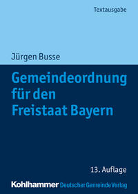 Vorderes Coverbild Gemeindeordnung für den Freistaat Bayern