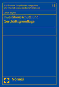 Vorderes Coverbild Investitionsschutz und Geschäftsgrundlage