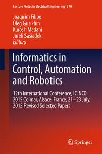 Vorderes Coverbild Informatics in Control, Automation and Robotics
