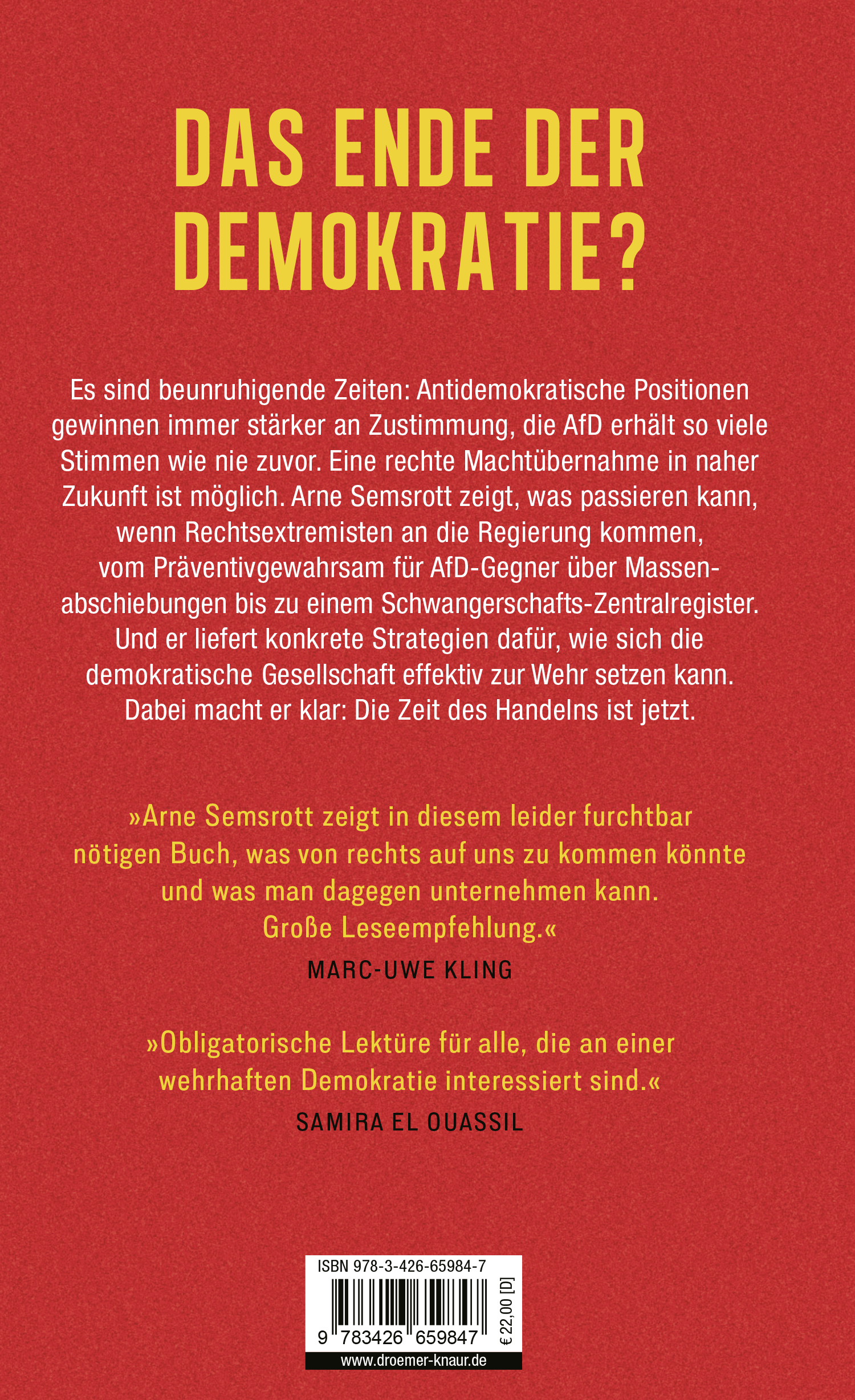 Rückseitencover Machtübernahme