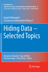 Vorderes Coverbild Hiding Data - Selected Topics