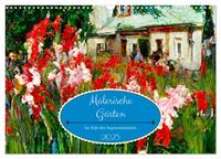 Vorderes Coverbild Malerische Gärten - Im Stile des Impressionismus (Wandkalender 2025 DIN A3 quer), CALVENDO Monatskalender