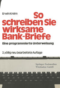 Vorderes Coverbild So schreiben Sie Wirksame Bankbriefe
