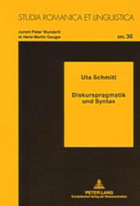 Vorderes Coverbild Diskurspragmatik und Syntax