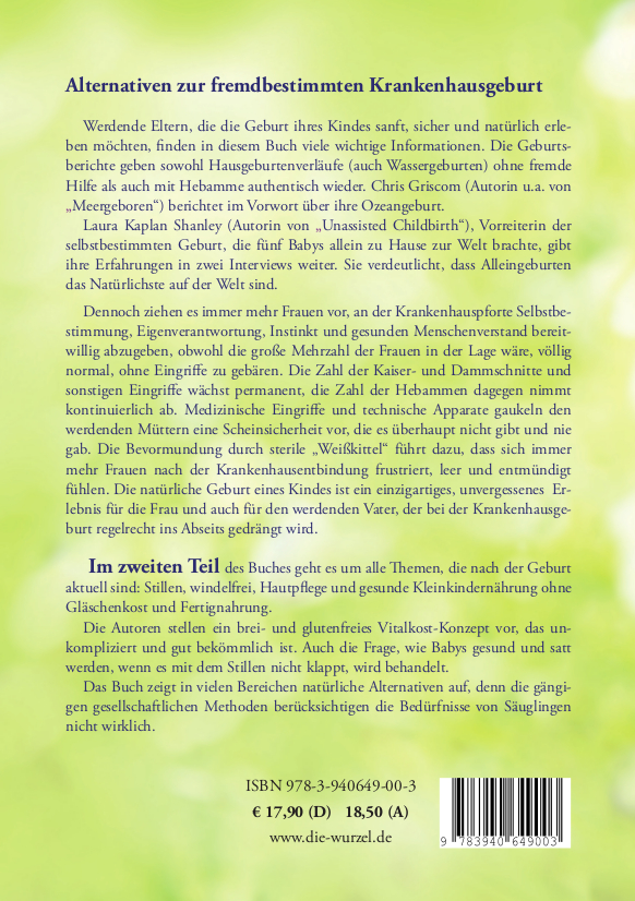 Rückseitencover Naturgeburt