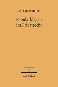Vorderes Coverbild Popularklagen im Privatrecht