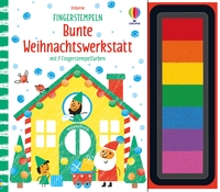 Vorderes Coverbild Fingerstempeln: Bunte Weihnachtswerkstatt