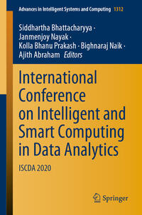 Vorderes Coverbild International Conference on Intelligent and Smart Computing in Data Analytics
