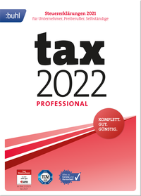 Vorderes Coverbild tax 2022 Professional