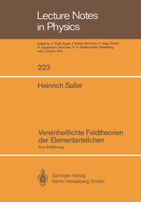 Vorderes Coverbild Vereinheitlichte Feldtheorien der Elementarteilchen