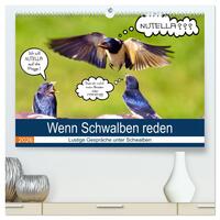 Vorderes Coverbild Wenn Schwalben reden (hochwertiger Premium Wandkalender 2026 DIN A2 quer), Kunstdruck in Hochglanz