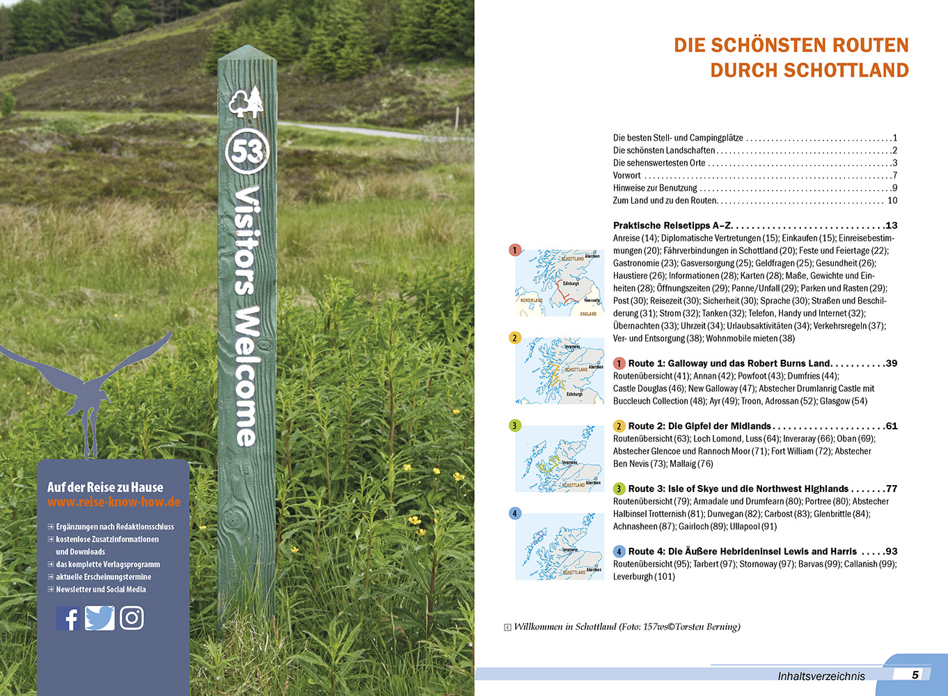 Beispielinhalt (Bild) Reise Know-How Wohnmobil-Tourguide Schottland mit Hebriden und Orkneys