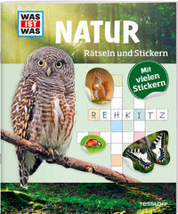 Vorderes Coverbild WAS IST WAS Rätseln und Stickern: Natur
