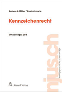 Vorderes Coverbild Kennzeichenrecht