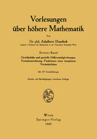 Vorderes Coverbild Vorlesungen über höhere Mathematik