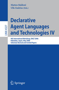 Vorderes Coverbild Declarative Agent Languages and Technologies IV