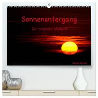 Vorderes Coverbild Sonnenuntergang (hochwertiger Premium Wandkalender 2025 DIN A2 quer), Kunstdruck in Hochglanz