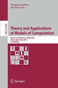 Vorderes Coverbild Theory and Applications of Models of Computation