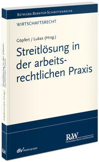 Vorderes Coverbild Streitlösung in der arbeitsrechtlichen Praxis