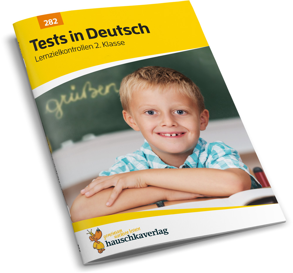 Beispielinhalt (Bild) Übungsheft mit Tests in Deutsch 2. Klasse