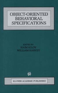 Vorderes Coverbild Object-Oriented Behavioral Specifications