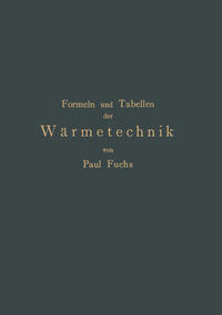 Vorderes Coverbild Formeln und Tabellen der Wärmetechnik