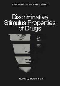 Vorderes Coverbild Discriminative Stimulus Properties of Drugs
