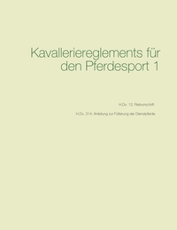 Vorderes Coverbild Kavalleriereglements für den Pferdesport 1