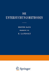 Vorderes Coverbild Die Untersuchungsmethoden