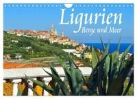 Vorderes Coverbild Ligurien - Berge und Meer (Wandkalender 2025 DIN A4 quer), CALVENDO Monatskalender
