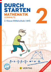 Vorderes Coverbild Durchstarten Mathematik 2. Klasse Mittelschule/AHS Lernhilfe